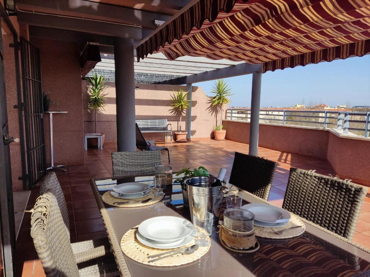 桑卢卡尔-德巴拉梅达Atico Terraza 65M. Playa, Piscina, A/C, Wifi公寓 外观 照片