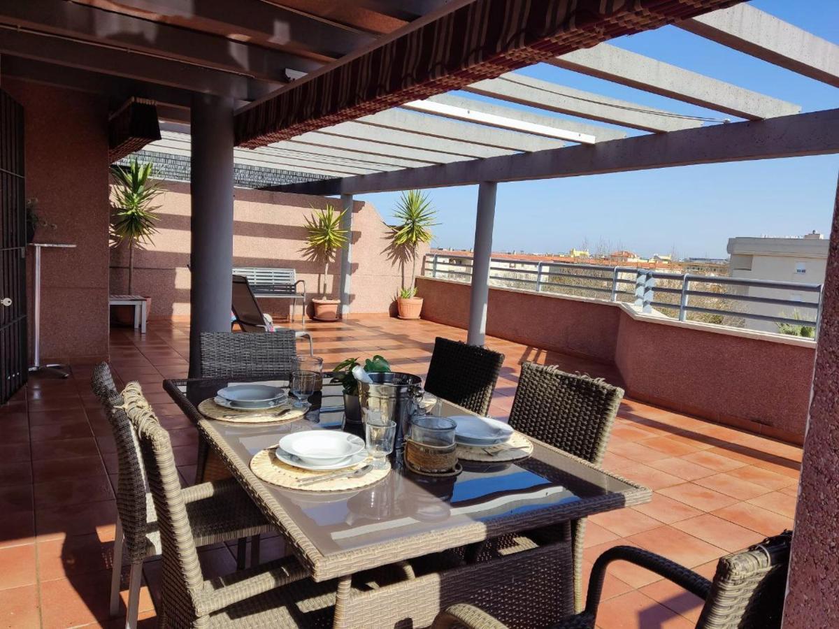 桑卢卡尔-德巴拉梅达Atico Terraza 65M. Playa, Piscina, A/C, Wifi公寓 外观 照片