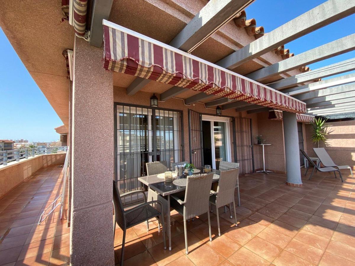 桑卢卡尔-德巴拉梅达Atico Terraza 65M. Playa, Piscina, A/C, Wifi公寓 外观 照片