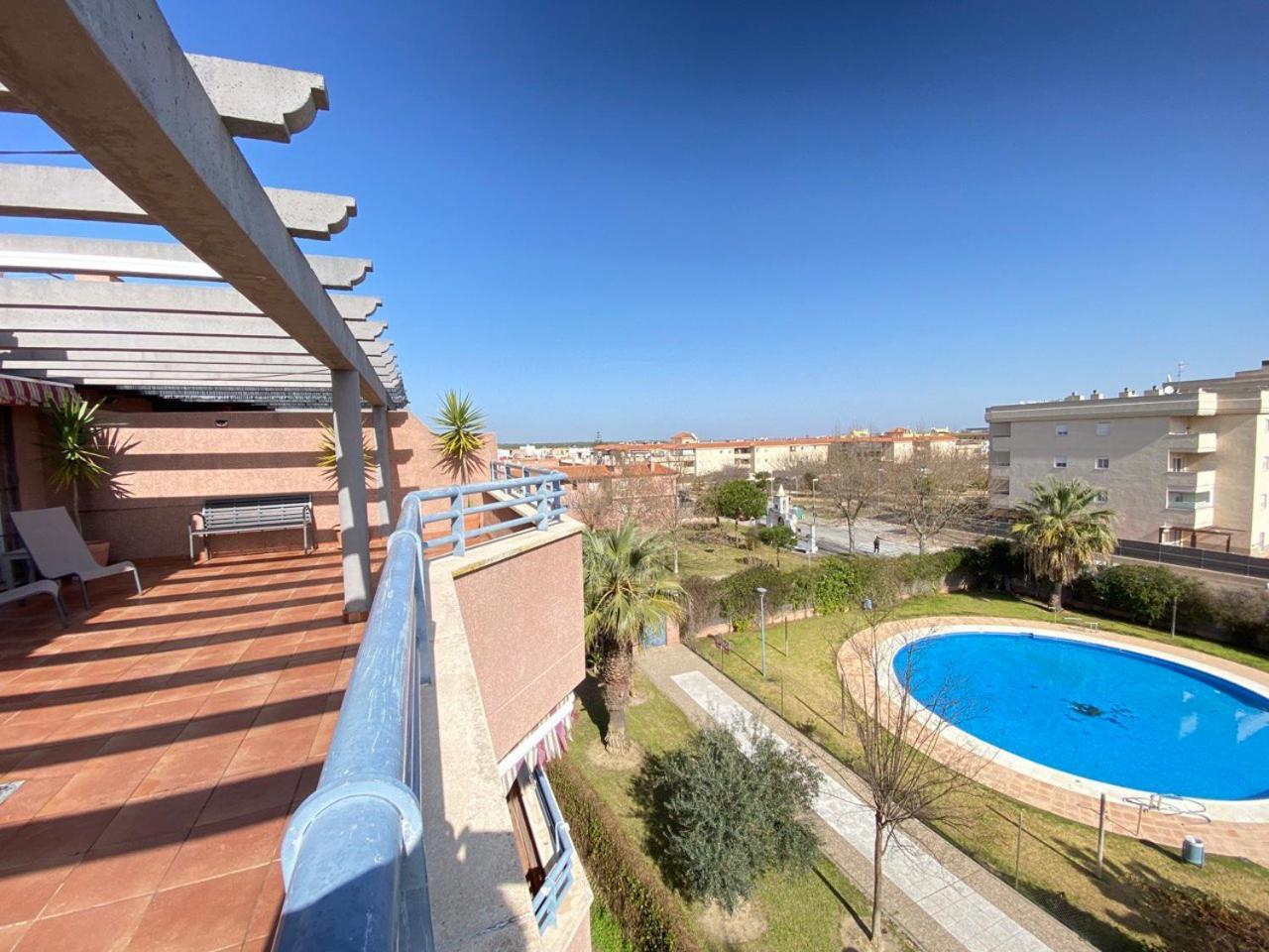 桑卢卡尔-德巴拉梅达Atico Terraza 65M. Playa, Piscina, A/C, Wifi公寓 外观 照片